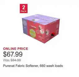 Costco Purenat Fabric Softener, 660 wash loads offer