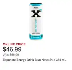 Costco Exponent Energy Drink Blue Nova 24 x 355 mL offer