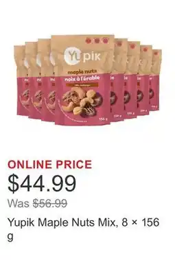 Costco Yupik Maple Nuts Mix, 8 × 156 g offer