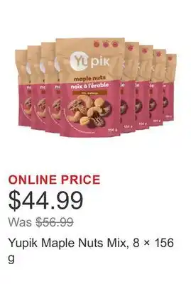 Costco Yupik Maple Nuts Mix, 8 × 156 g offer