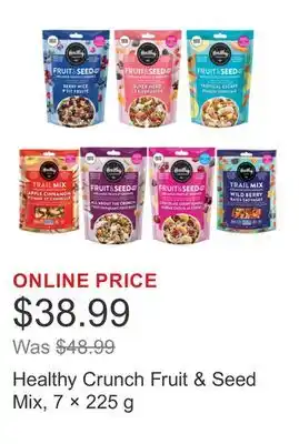 Costco Healthy Crunch Fruit & Seed Mix, 7 × 225 g offer