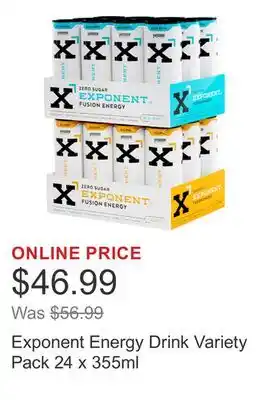 Costco Exponent Energy Drink Variety Pack 24 x 355ml offer