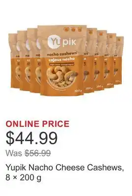 Costco Yupik Nacho Cheese Cashews, 8 × 200 g offer