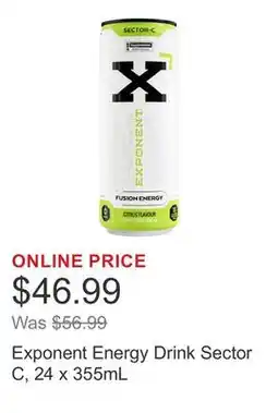 Costco Exponent Energy Drink Sector C, 24 x 355mL offer