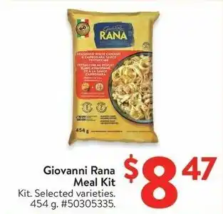 Walmart Giovanni Rana Meal Kit offer