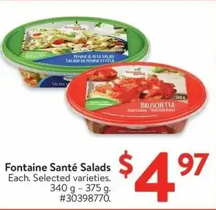 Walmart Fontaine Santé Salads offer