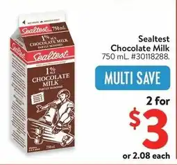 Walmart Sealtest Chocolate Milk offer