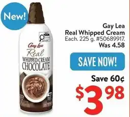 Walmart Gay Lea Real Whipped Cream offer