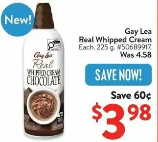 Walmart Gay Lea Real Whipped Cream offer