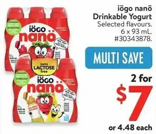 Walmart Drinkable Yogurt offer