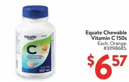 Walmart Equate Chewable Vitamin C 150s offer