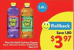 Walmart Pine-Sol Multi-Surface Cleaner offer