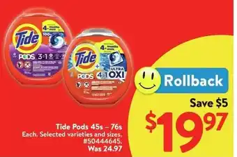 Walmart Tide Pods offer