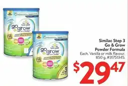 Walmart Similac Step 3 Go & Grow Powder Formula offer