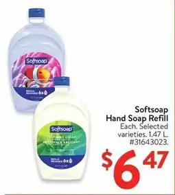 Walmart Softsoap Hand Soap Refill offer