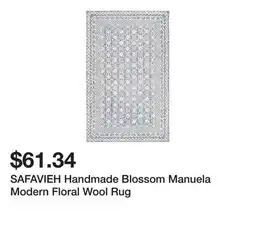 Bed Bath & Beyond SAFAVIEH Handmade Blossom Manuela Modern Floral Wool Rug offer