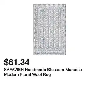 Bed Bath & Beyond SAFAVIEH Handmade Blossom Manuela Modern Floral Wool Rug offer