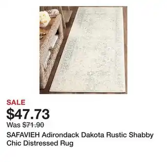 Bed Bath & Beyond SAFAVIEH Adirondack Dakota Rustic Shabby Chic Distressed Rug offer