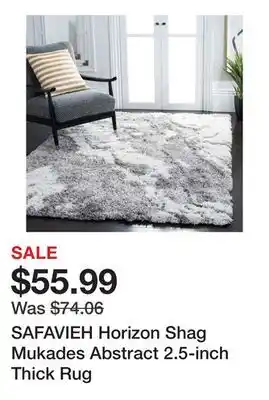 Bed Bath & Beyond SAFAVIEH Horizon Shag Mukades Abstract 2.5-inch Thick Rug offer