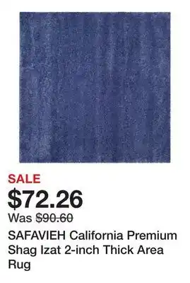 Bed Bath & Beyond SAFAVIEH California Premium Shag Izat 2-inch Thick Area Rug offer