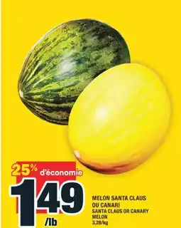 Super C MELON SANTA CLAUS OU CANARI | SANTA CLAUS OR CANARY MELON offer