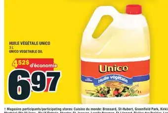 Super C HUILE VÉGÉTALE UNICO | UNICO VEGETABLE OIL offer