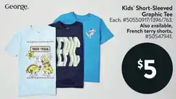 Walmart Kids' Short-Sleeved Graphic Tee offer