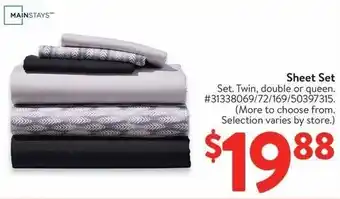 Walmart Sheet Set offer