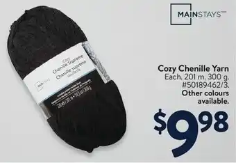 Walmart Cozy Chenille Yarn offer