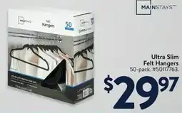 Walmart Ultra Slim Felt Hangers offer