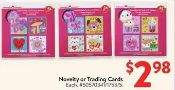 Walmart Novelty or Trading Cards offer