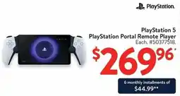 Walmart PlayStation 5 PlayStation Portal Remote Player offer