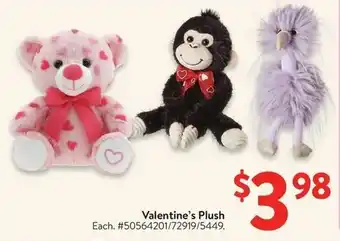 Walmart Valentine's Plush offer