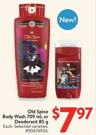 Walmart Old Spice Body Wash or Deodorant offer