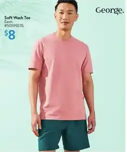 Walmart George. Soft Wash Tee offer