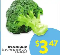 Walmart Broccoli Stalks offer