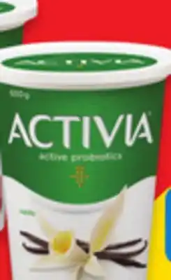 Walmart Activia Tub 650 g or Two Good 4 x 95g Yogurt offer