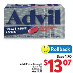 Walmart Advil Extra Strength offer