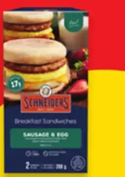 Walmart Eggo Waffles 16-Pack or Schneiders Breakfast Sandwiches or Egg Bites offer