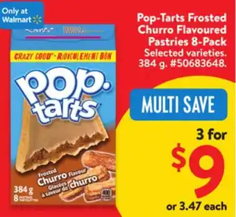 Walmart Pop-Tarts Frosted Churro Flavored Pastries 8-Pack offer