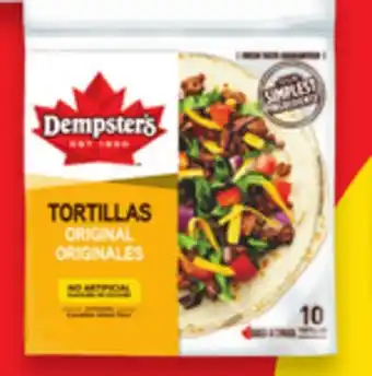 Walmart Dempster's 7 or 10 Tortillas offer