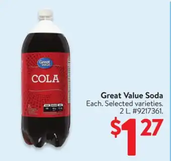 Walmart Great Value Soda offer