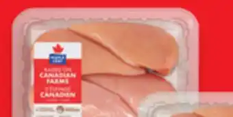 Walmart Maple Leaf Fresh Air-Chilled Boneless Skinless Chicken Breasts 4-Pack.Cut from 100% Canadian Chicken offer