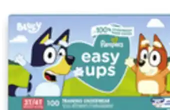 Walmart Pampers Giant Pack Easy Ups Training Pants offer