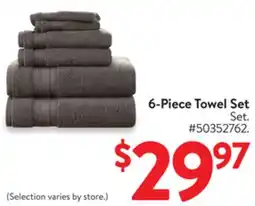 Walmart 6-Piece Towel Set offer