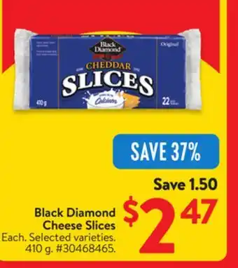 Walmart Black Diamond Cheese Slices offer