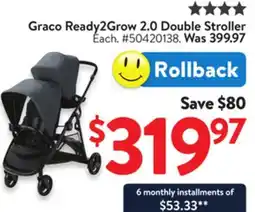 Walmart Graco Ready2Grow 2.0 Double Stroller offer