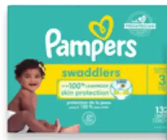 Walmart Pampers Swaddlers or Cruisers 360 or Baby Dry Huge Pack Diapers offer