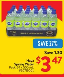 Walmart Naya Spring Water offer