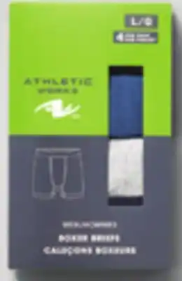 Walmart Men's Cotton Boxer Briefs 4-Pack offer